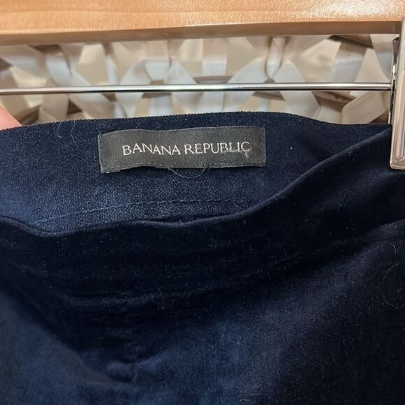 Banana Republic navy blue velvet skinny pants size 0 - Picture 4 of 8